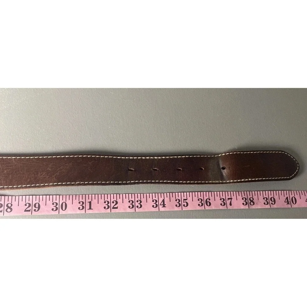 Men's DANIER Belt Brown Genuine Leather Size‎ 34